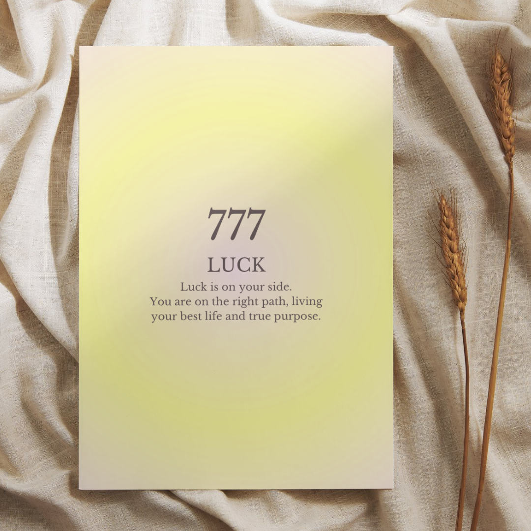 "777" Kunstdruck