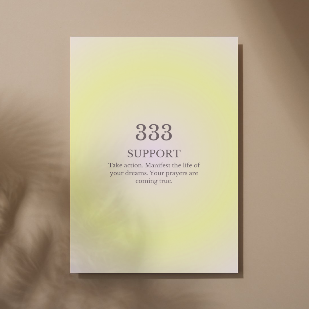 "333" DIGITALER Kunstdruck