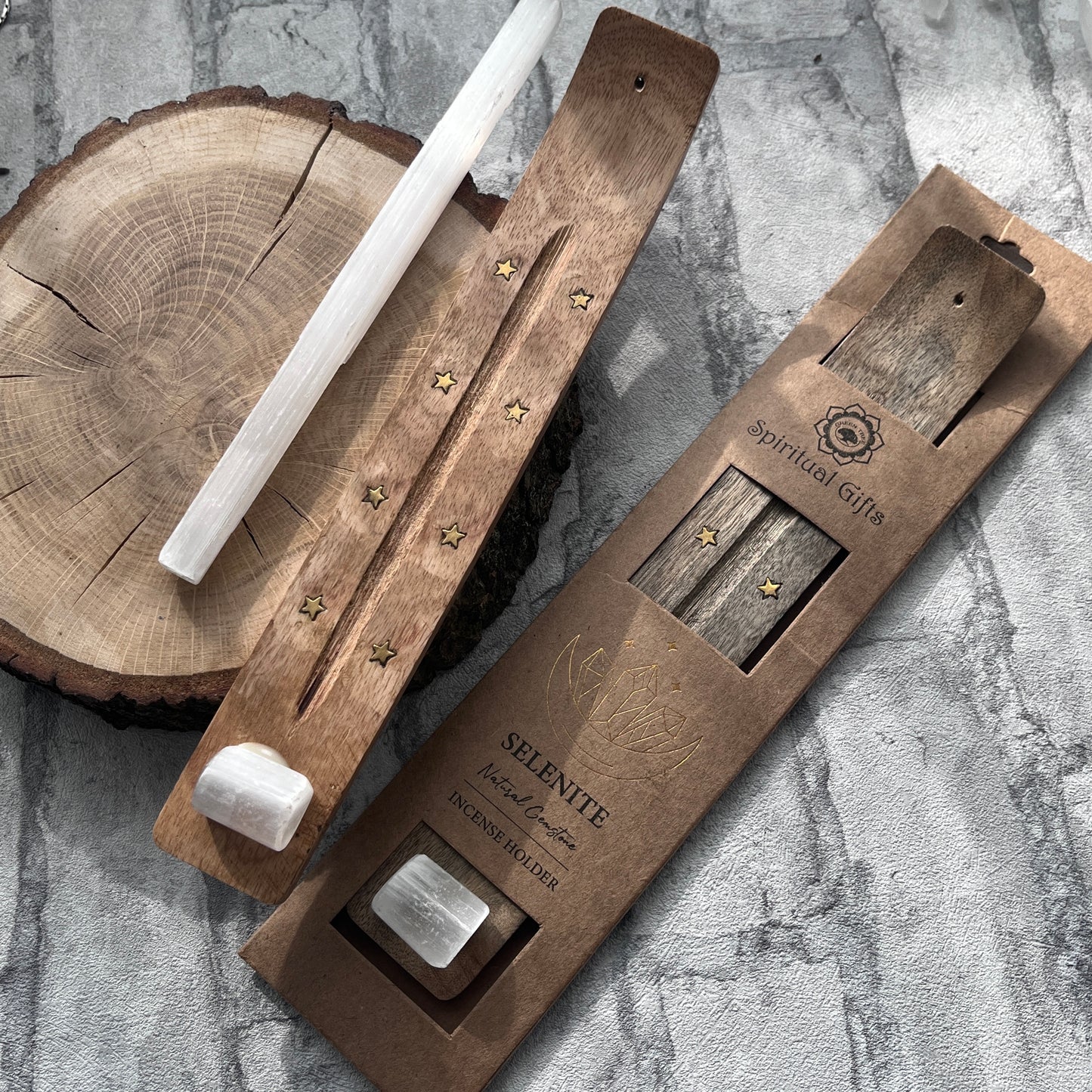 Räucherstäbchen-Halter "Selenit"