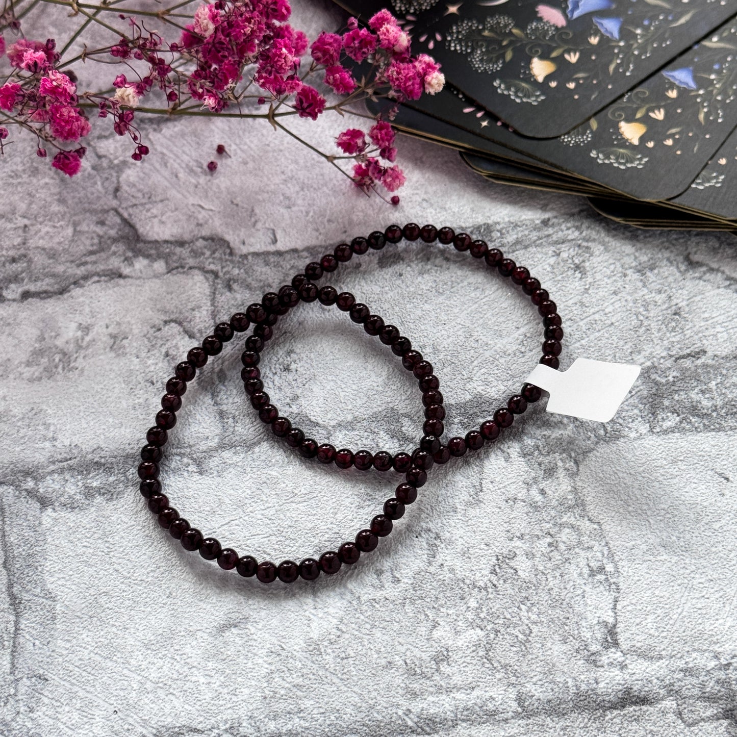 Granat Perlenarmband