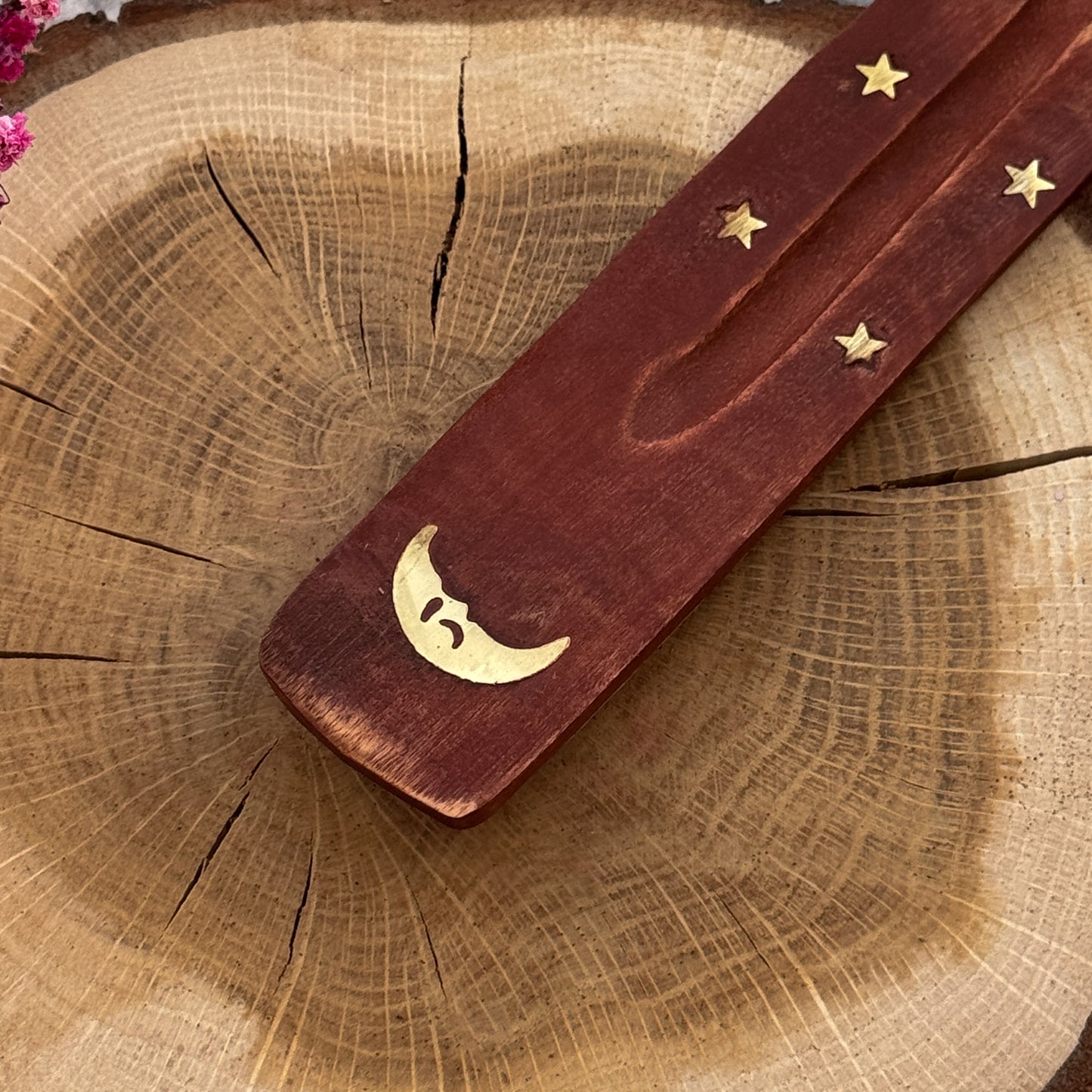 Holz Räucherstäbchen-Halter