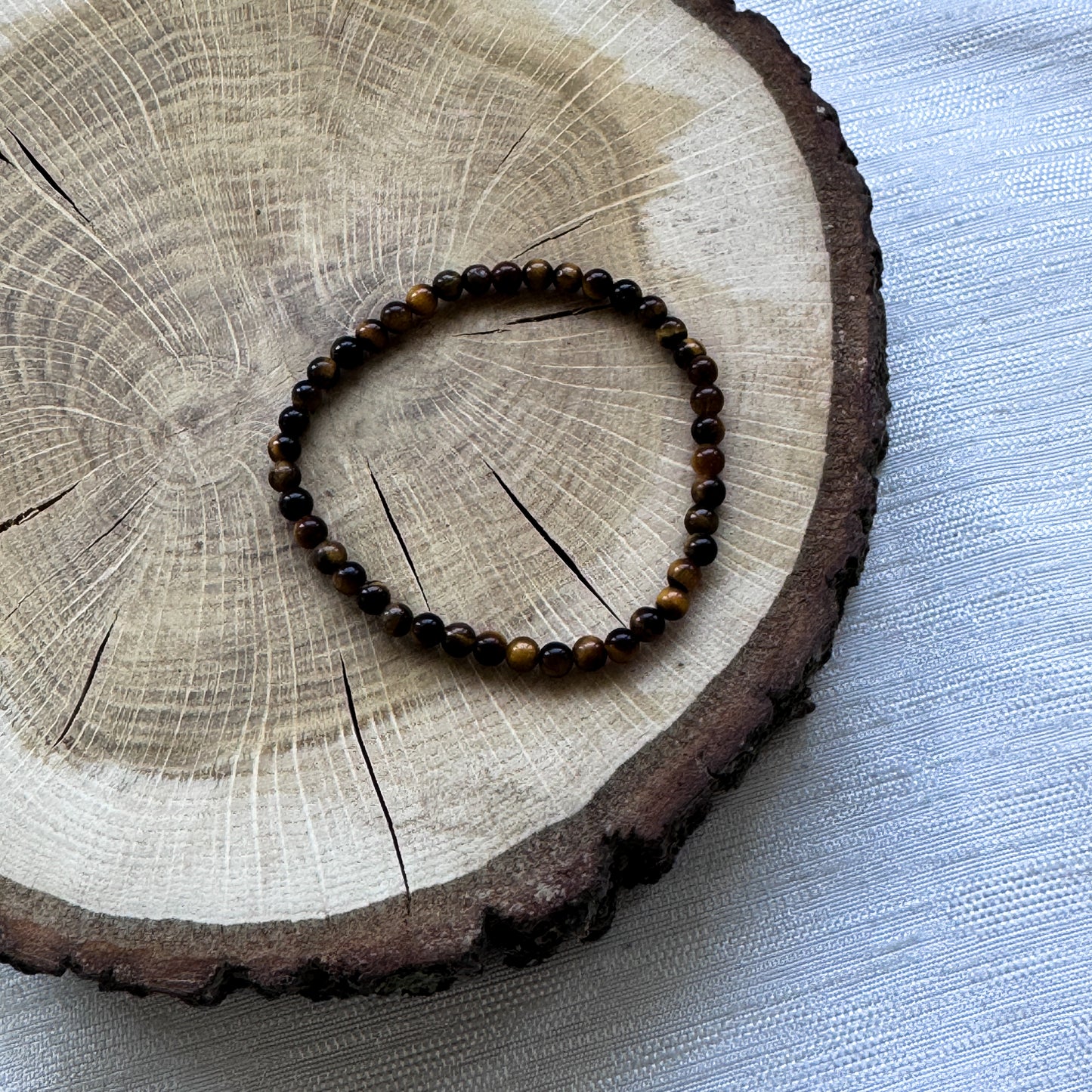 Tigerauge Perlenarmband