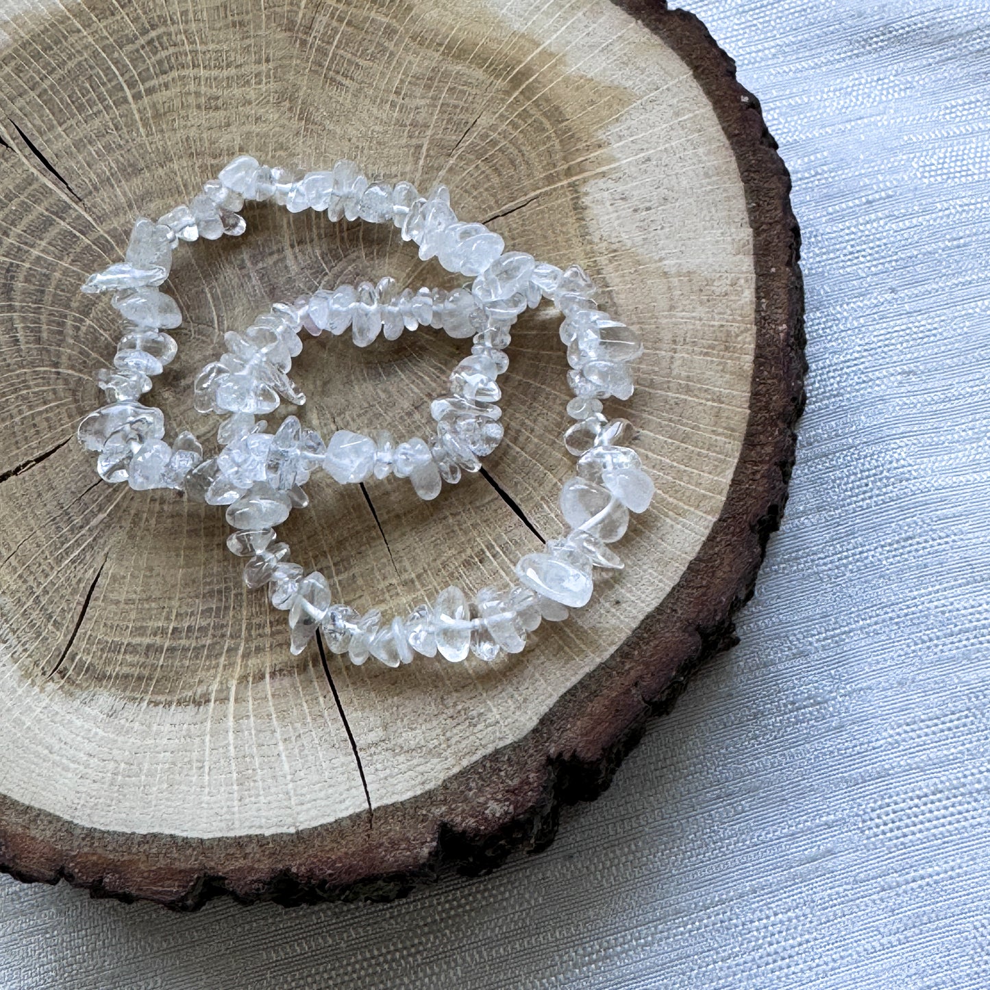 Bergkristall Splitterarmband