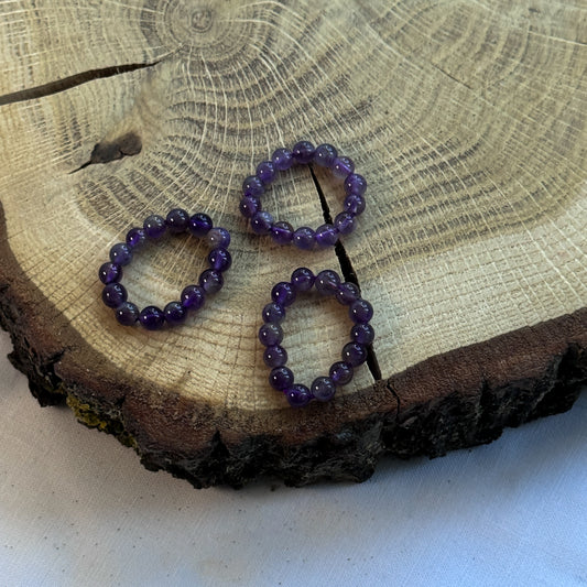 Amethyst Perlenring