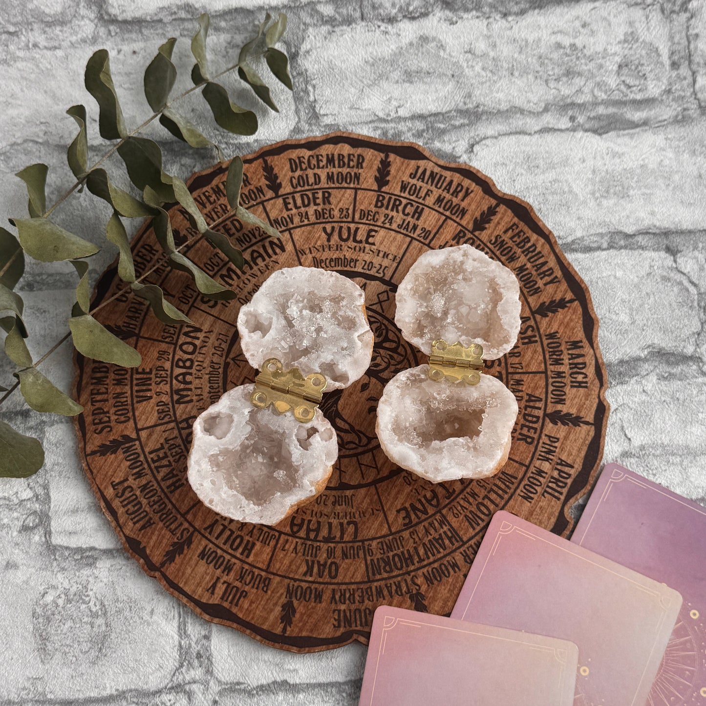 Quarzgeode Ringhalter