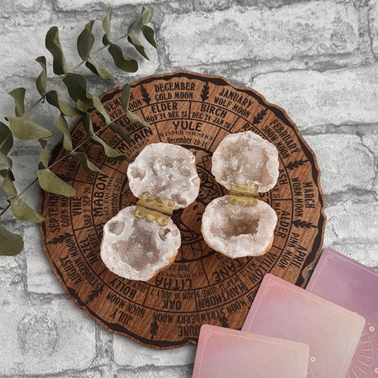 Quarzgeode Ringhalter