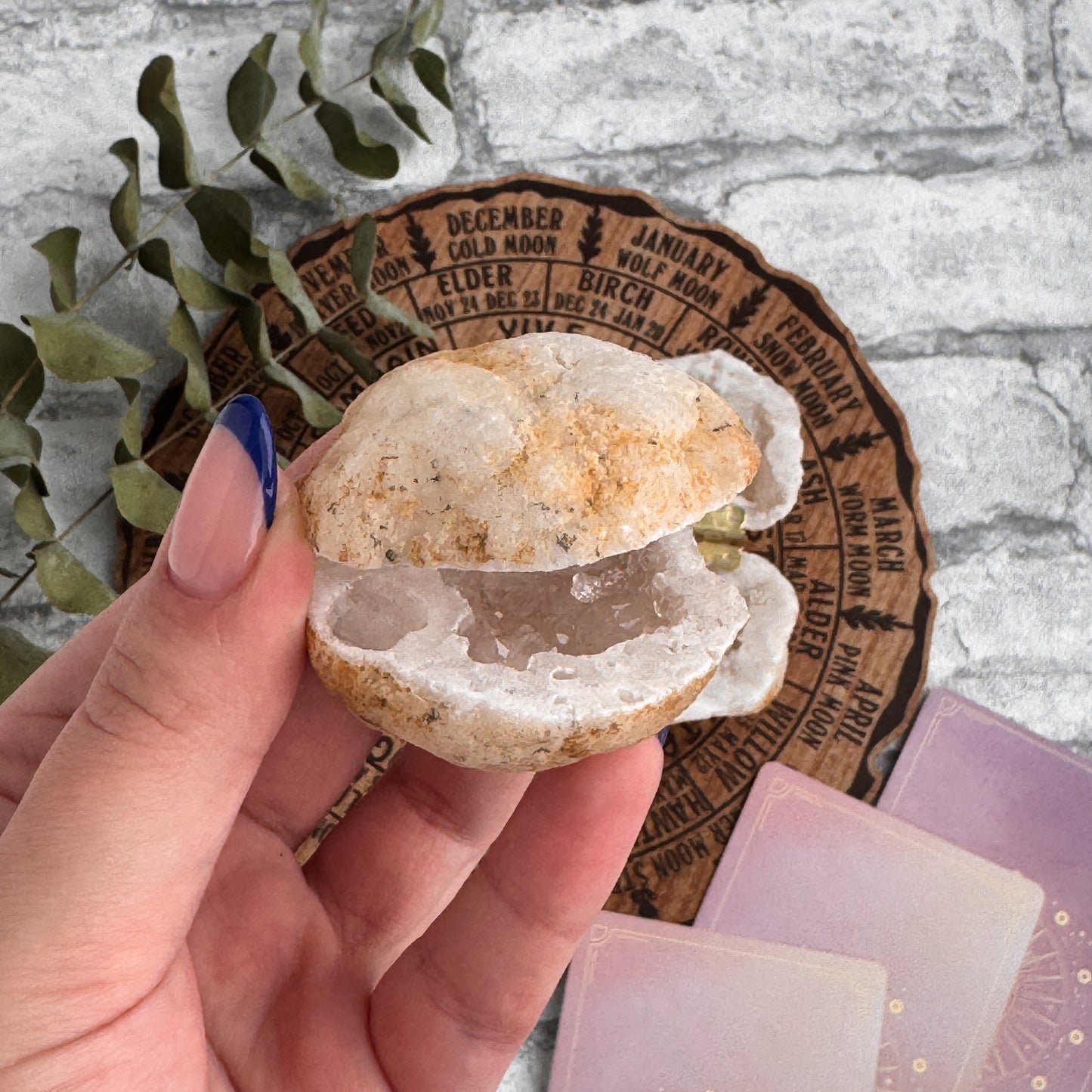 Quarzgeode Ringhalter