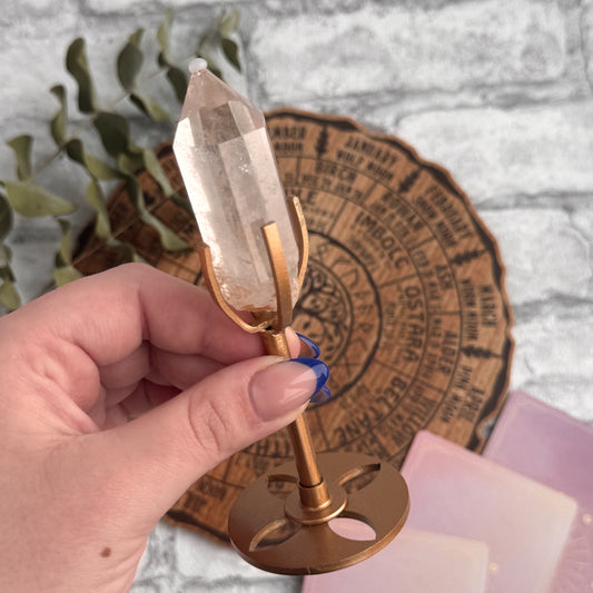 HQ Bergkristall Spitze auf Ständer - B