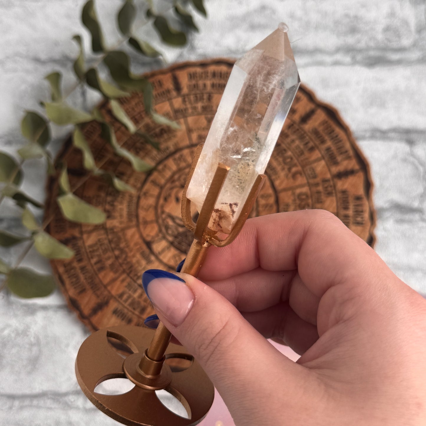 HQ Bergkristall Spitze auf Ständer - Q