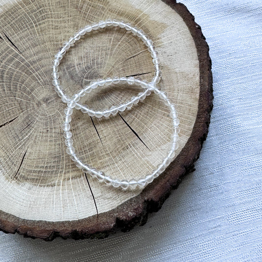 Bergkristall Perlenarmband
