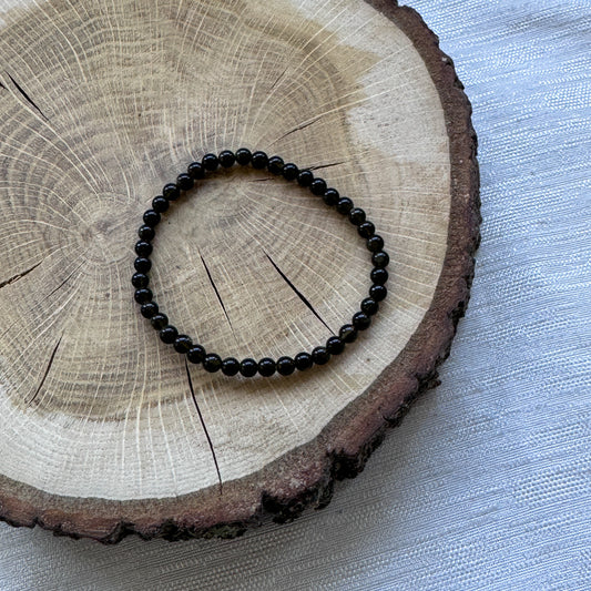 Goldshine Obsidian Perlenarmband