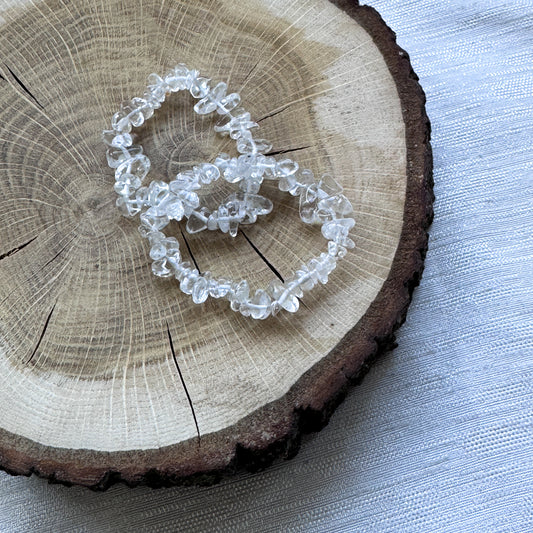 Bergkristall Kinder Splitterarmband